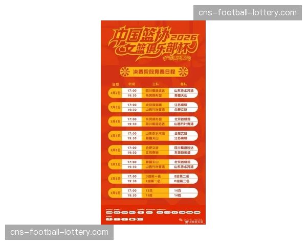 【2026年4月CBA联赛·赛前·预报CBA公司公布总决赛赛程：采用2-2-1-1-1赛制，4月20日揭幕